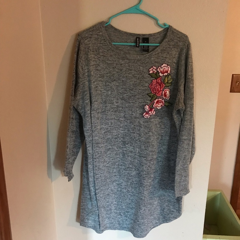 ❤️ Floral Sweater 1x